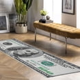 thumbnail image 6 of Multifunctional Long Strip Money Rugs 100 Dollar Bill Series Non-Slip Backed Mat Money Doormat, Kitchen Mats Set of 2 (17" X 47"+17" X 30"), 6 of 6