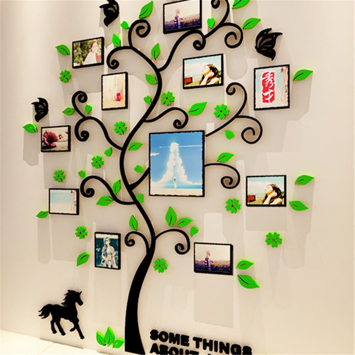 3D Photo Frame Family Tree DIY Wall Decal Stickers Living Room Bedroom