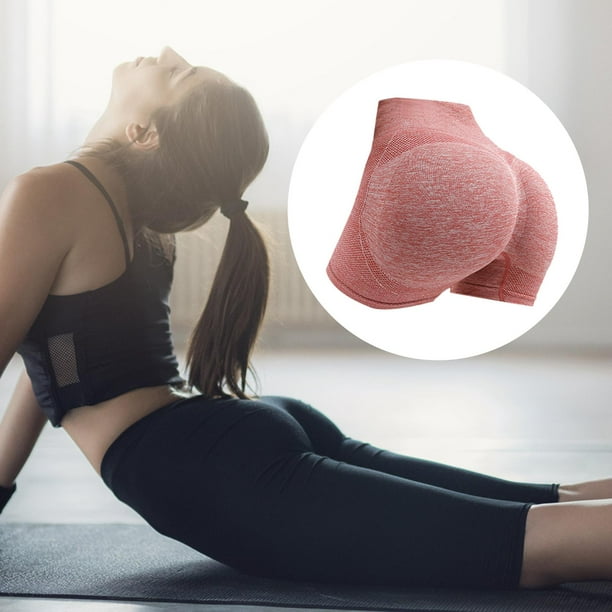 Pantalones cortos deportivos sin costuras para mujer Leggings Short Biker Stretch Pantalones de cinturo Hip para entrenamiento Fitness Naranja M Salvador Shorts deportivos sin costuras Walmart en line...