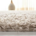 thumbnail image 6 of SAFAVIEH August Sophia Solid Shag Area Rug, Beige, 4' x 6', 6 of 9