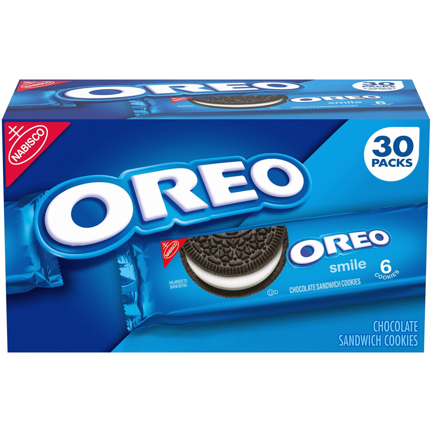 Nabisco Oreo Chocolate Sandwich Cookies (2.4 oz., 30 pk.) Pack of 2