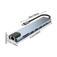 thumbnail image 3 of Oliegs Blanket Type C Docking Station 8 In 1 HDM I Laptop Converter USB 3.0 Network Card Hub, 3 of 5