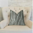 thumbnail image 2 of Plutus Agate River Gray Silver Ivory Handmade Luxury Pillow - 26 x 26 in., 2 of 3