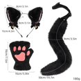 thumbnail image 3 of TAIAOJING Party Cat Ears Headband With Cute Cat Gloves And Tail Set For Costumes Party, 3 of 4