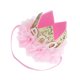 thumbnail image 5 of Diadema con forma de corona para fiesta de primer cumpleaños de bebé (patrón de flores de gasa), 5 of 7