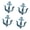 Blue, variant on Bucolic Iron Anchors Shape Wall Hooks For Coastal Themed Decors Heavy Duty Entryway Hangers Homes Organization