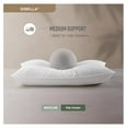 thumbnail image 3 of Sobella Bed Pillow for Sleeping | Thin & Medium | Side Sleeper for Adults | 300TC 100% Cotton Case | Soft, Machine Washable, Hotel Quality (King Medium), 3 of 9