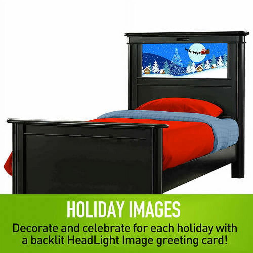 LightHeaded Beds Riviera Twin Bed, Black