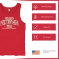 thumbnail image 6 of Proud Veteran Tank Top Veteran's Day Military Honor US Flag Army Air Force RED Friday American Patriot Men's Top, 6 of 7