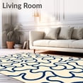 thumbnail image 2 of ODIKA 6x9 Machine Washable Non-Slip Area Rug, Minimalist Wave with Interlocking Forms Ultra Soft Rug, None, 529222, 2 of 7