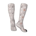 thumbnail image 4 of Daiia Sports Socks Various Rabbits Printed Novelty Crew Socks for Men Women Knee High Socks Cotton Socks Soft & Breathable Support Unisex Socks, 4 of 9