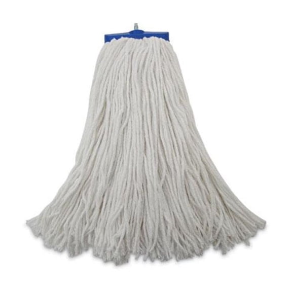 Boardwalk Mop Head, Economical Lie-Flat Head, Rayon Fiber, 20oz, White, 12/Carton