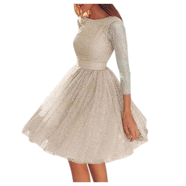 ¡Rebajas! Vestidos de cóctel Prolriy para mujer, vestidos de noche ajustados con tirantes y escote redondo, elegantes vestidos de encaje para boda, vestidos formales para mujer, talla XXXL, beige.