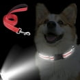 thumbnail image 5 of Aufmer 1 Pcs Reflective Dog Collar & Leash Set, Adjustable Nylon Pet Safety Gear with Locking Buckle, 59in(Red), 5 of 6