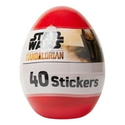 Star Wars Sticker Filled Easter Egg, Red Jumbo Plastic Egg, 40 Count, Easter Basket Stuffers