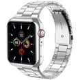 thumbnail image 4 of LGSY Compatible with Apple Watch Band 45mm with Case, Business Stainless Steel Band with Screen Protector Cover for iWatch Series 8 7, 4 of 13