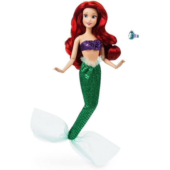 Little Mermaid Ariel Classic Princess 11.5” Doll With Ring Figure Boxed Rare New