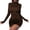 Coffee, variant on Aoochasliy Fall Dresses for Women A-Line Fall Fashion Long Sleeve Turtleneck Solid Color Slim Party Club Dress