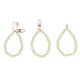 thumbnail image 1 of 3 pulseras de perlas brillantes y exquisitos procesos de pulido, hebras de cuentas de perlas para funda de teléfono móvil, llavero, bolsa H16 verde, 1 of 14