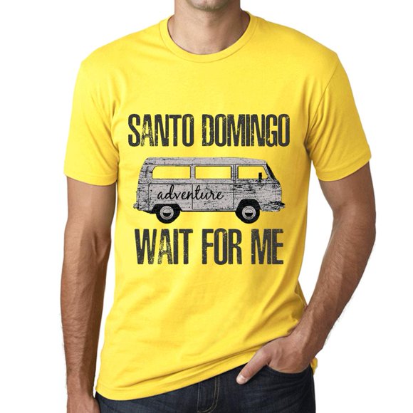 Men's Graphic T-Shirt Adventure Wait For Me In Santo Domingo Eco-Friendly Limited Edition Short Sleeve Tee-Shirt Vintage Birthday Gift Novelty