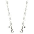thumbnail image 1 of Silvertone Mini September - Blue Crystal Heart Silvertone Face Mask Necklace, 1 of 2