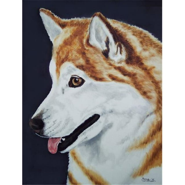 Carolines Treasures AMB1043CHF Siberian Husky Drapeau en Toile Taille Maison