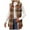 Orange, variant on GEWSEY Sleeveless Shakcets for Women 2025 Fall Long Plaid Vest Tweed Blazer Jacket Casual Checkered Vest Button Down Cardigan (Khaki, XXL)