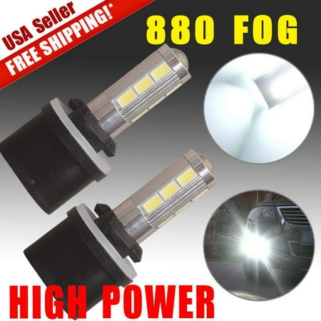 - 2 for Chevy Malibu 2000 2001 2002 2003 2004 2005 2006 LED 880 White Fog Light