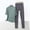 Suit-742Army Green, variant on Womens Thermal Underwear Set Mock Neck Short Sleeve Top & Leggings Long Johns Base Layer 2 Piece Outfits Winter Warm Soft Ski Pajamas