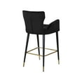 thumbnail image 5 of Meridian Furniture Luxe 28"H Velvet Counter Stool in Black (Set of 2), 5 of 5