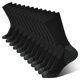 thumbnail image 1 of Medias BAMBOO COOL Deportivas para Correr con Amortiguación Paquete de 6 Negro, 1 of 7