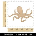 thumbnail image 2 of Octopus Solid Wood Holiday Christmas Tree Ornament Unfinished DIY Pre-Drilled Craft, 2 of 7