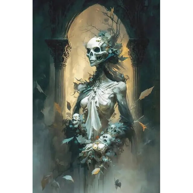 Dark Academia Art Crow Cuervo's Call póster impresiones para sala de estar, decoración del hogar, bruja gótica, Gato Negro, pintura en lienzo, arte de pared