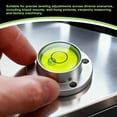 thumbnail image 7 of Uxcell 5pcs Round Bubble Level 15x6mm - Mini Circular Bullseye Spirit Levels Measuring Layout Tools for Leveling Camera/Tripod/Telescope/Workshop/Turntable/Pictures Frame, Green, 7 of 7