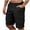 Black, variant on Men's Cargo Shorts,Elastic Waistband 5-Pocket Quick-Dry Summer Work Shorts Dark Gray XL