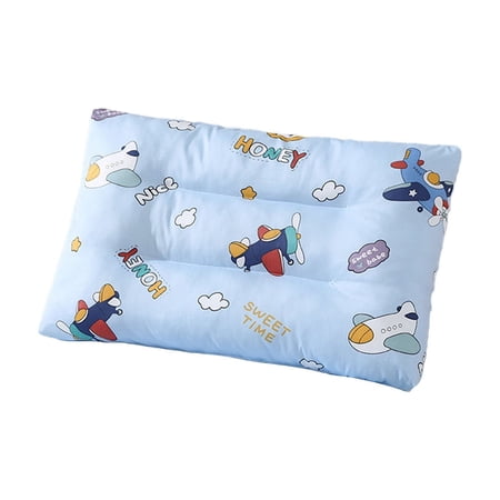SHJHENG Nap Time Pillow for Kids, 12x20 Medium Firm Cotton Neck Support Pillow, Cute Cartoon Car Toddler Bed Pillow for Preschool, Kindergarten & Daycare, Breathable & Washable