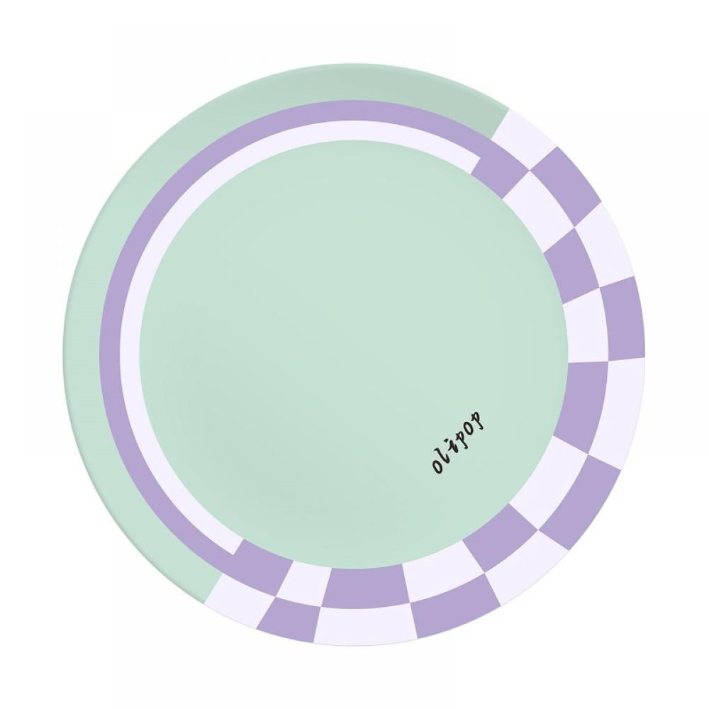 Reusable Dinner Plates Alternative for Plastic Plates Microwave and Dishwasher Safe Bamboo Fiber