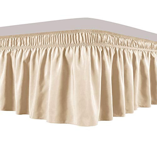 Details about   Dust Ruffle Split Corner Bed Skirt Silver Queen/King All Bed Size/Pocket Drop's 
