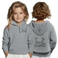 thumbnail image 2 of XEGLSBU Christmas Boys Hoodies Size 6-7 Boys Print Hooded Pullover Sweatshirt with Zipper Eyelets and Pocket for Kids Casual Wear Grey Size 13-14 Years, 2 of 5