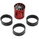 thumbnail image 3 of Turbina Doble Turbocompresor Ventilador de Ahorro Combustible Gas AdmisióN Aire para AutomóVil (Rojo), 3 of 5