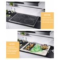Green Botanical Stove Top Covers for Electric Stove, Heat Insulation