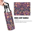 thumbnail image 2 of ALAZA Magical Mandala Pattern Water Bottle Insulated Flask Stainless Steel Straw Lid 20 oz, 2 of 6