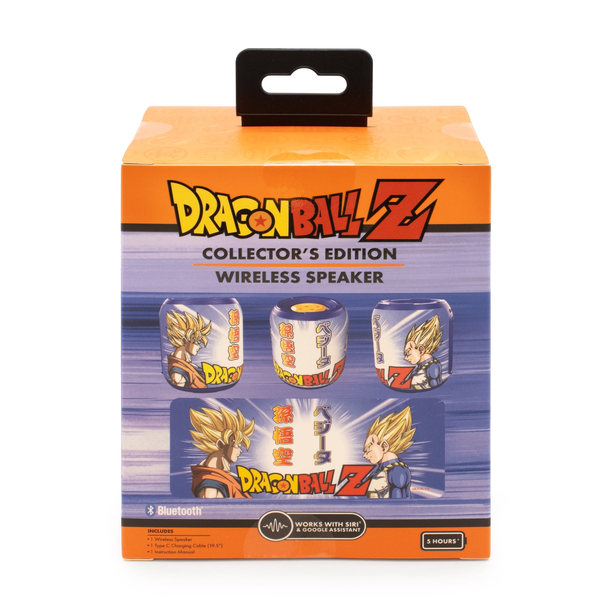 Dragon Ball Z Portable Bluetooth Speaker – Super Saiyan Goku & Vegeta 5 Hour Battery Life