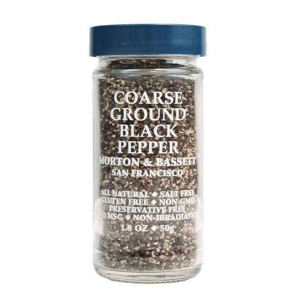 Morton & Bassett Coarse Ground Black Pepper, 1.8 oz – Single Spice