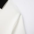 thumbnail image 6 of XDZJLR Men's Polo Shirts Button Up Turn Down Lapel Solid Color Short Sleeve Sports Shirt Blouse White Xl, 6 of 9