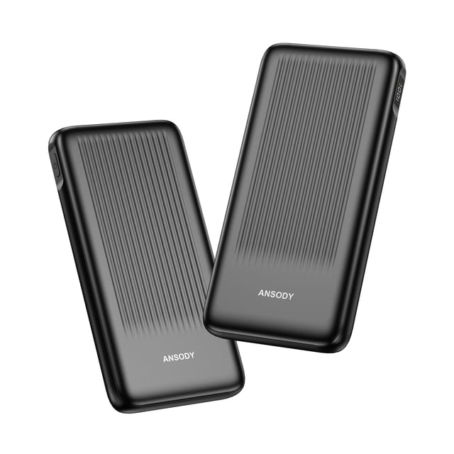 Power Bank Ansody 2 unidades 10000mAh carga rápida de 22,5W