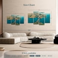 thumbnail image 4 of Elephant Stock Golden Gate Bridge Aerial Wall Art - Horizontal Multi Panel Canvas - Living Room Wall Decor - Architecture Multi Panel - Teal And Orange Decor - 68" x 42", 4 of 8