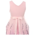 thumbnail image 3 of Big Girl Sleeveless 3D Flowers Embroidered Easter Summer Flower Girl Dress Blush 14 JKS 2125 BNY Corner, 3 of 6