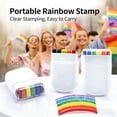 thumbnail image 3 of 6-Color Rainbow Face Paint Stick - Professional Multi-Color Body Crayon for Soccer Fans, Festival & Sports Game Day Decorations, 3 of 7