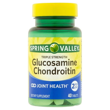 Spring Valley Glucosamine Triple Force / chondroïtine conjointe santé supplément alimentaire, 40ct